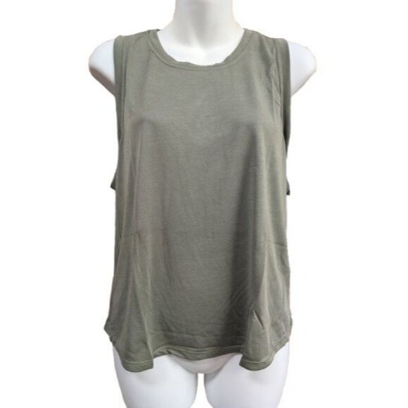 DYI Women's Core Tank Top Dark Lichen Green Size XL - Picture 1 of 8